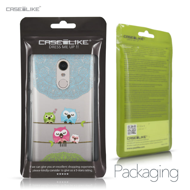 Xiaomi Redmi Note 5 case Owl Graphic Design 3318 Retail Packaging | CASEiLIKE.com