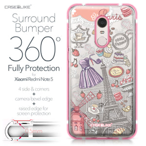 Xiaomi Redmi Note 5 case Paris Holiday 3907 Bumper Case Protection | CASEiLIKE.com