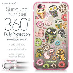 Xiaomi Redmi Note 5A case Owl Graphic Design 3315 Bumper Case Protection | CASEiLIKE.com