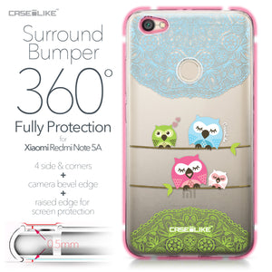 Xiaomi Redmi Note 5A case Owl Graphic Design 3318 Bumper Case Protection | CASEiLIKE.com