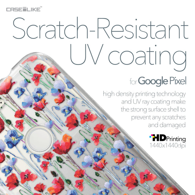 Google Pixel case Watercolor Floral 2233 with UV-Coating Scratch-Resistant Case | CASEiLIKE.com