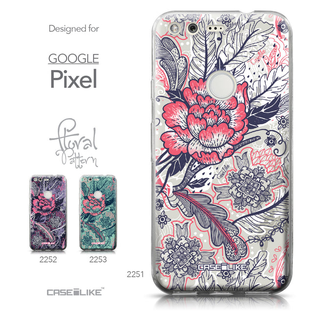 Google Pixel case Vintage Roses and Feathers Beige 2251 Collection | CASEiLIKE.com