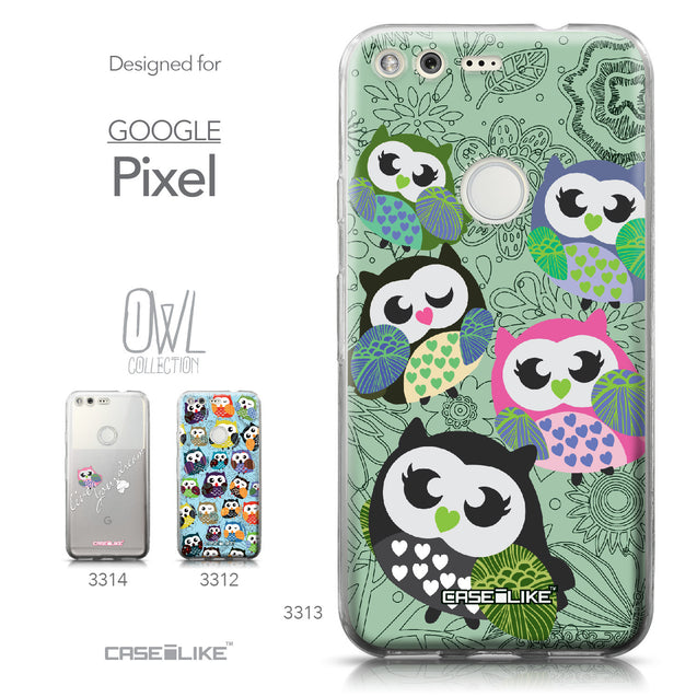Google Pixel case Owl Graphic Design 3313 Collection | CASEiLIKE.com
