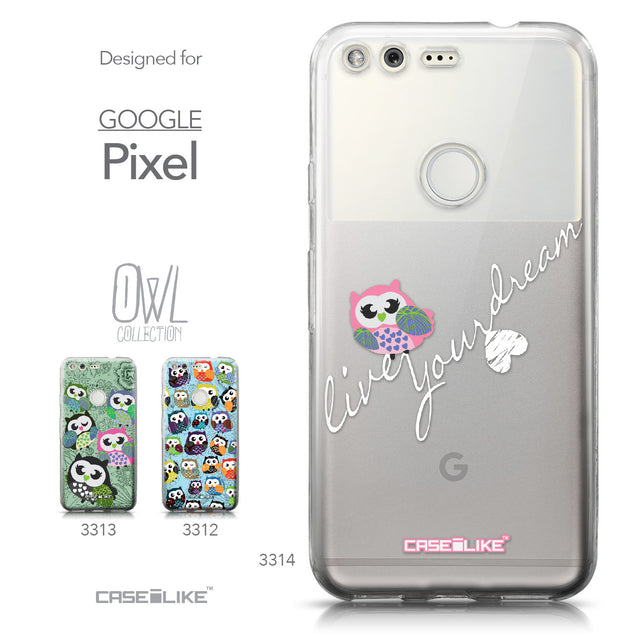 Google Pixel case Owl Graphic Design 3314 Collection | CASEiLIKE.com