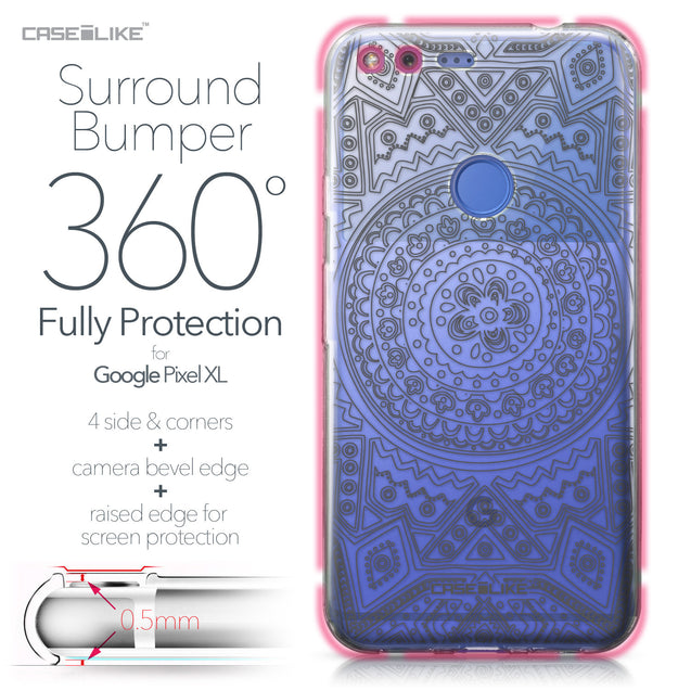 Google Pixel XL case Indian Line Art 2063 Bumper Case Protection | CASEiLIKE.com