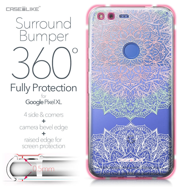Google Pixel XL case Mandala Art 2092 Bumper Case Protection | CASEiLIKE.com