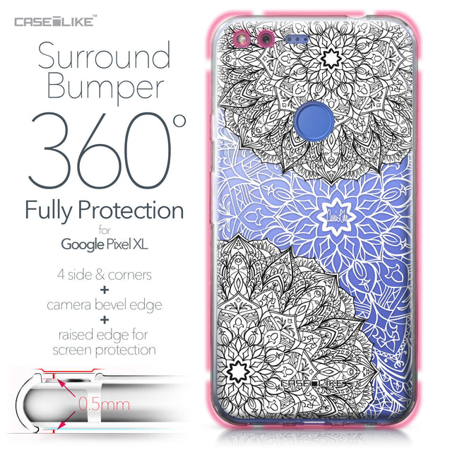 Google Pixel XL case Mandala Art 2093 Bumper Case Protection | CASEiLIKE.com