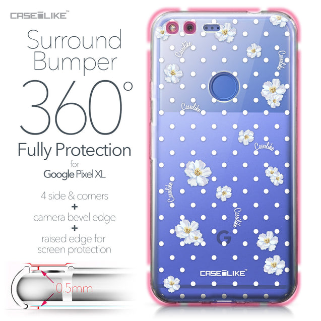 Google Pixel XL case Watercolor Floral 2235 Bumper Case Protection | CASEiLIKE.com