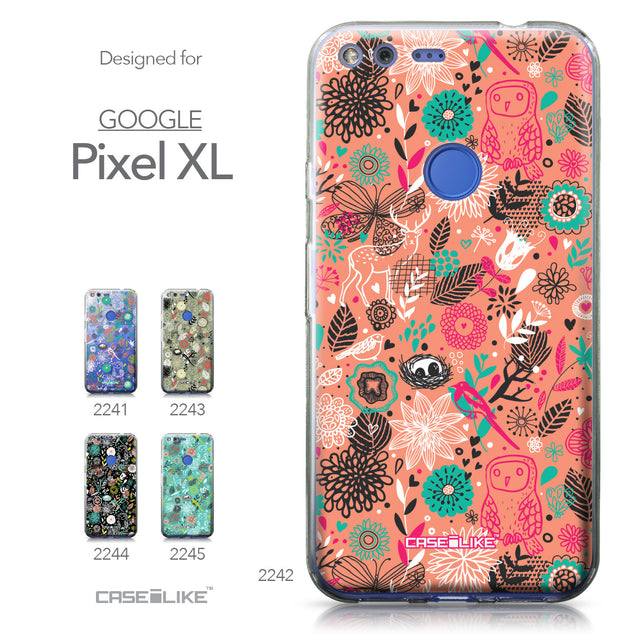 Google Pixel XL case Spring Forest Pink 2242 Collection | CASEiLIKE.com