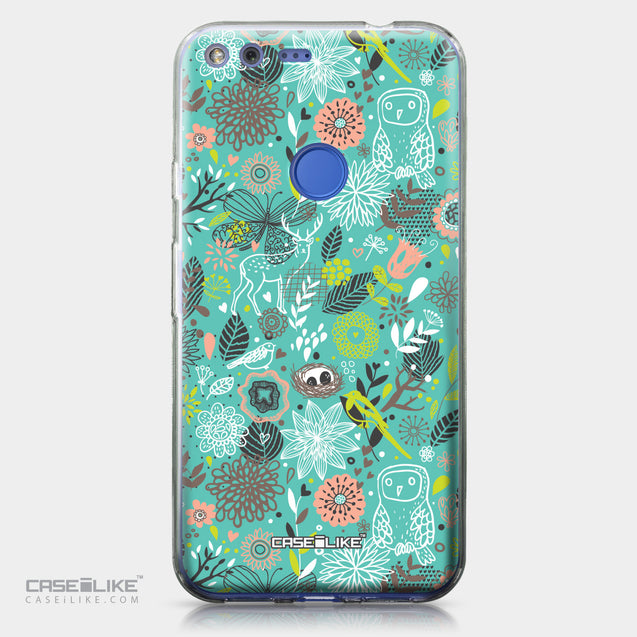 Google Pixel XL case Spring Forest Turquoise 2245 | CASEiLIKE.com