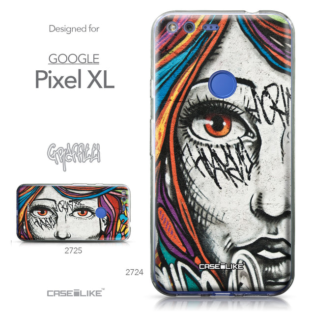 Google Pixel XL case Graffiti Girl 2724 Collection | CASEiLIKE.com