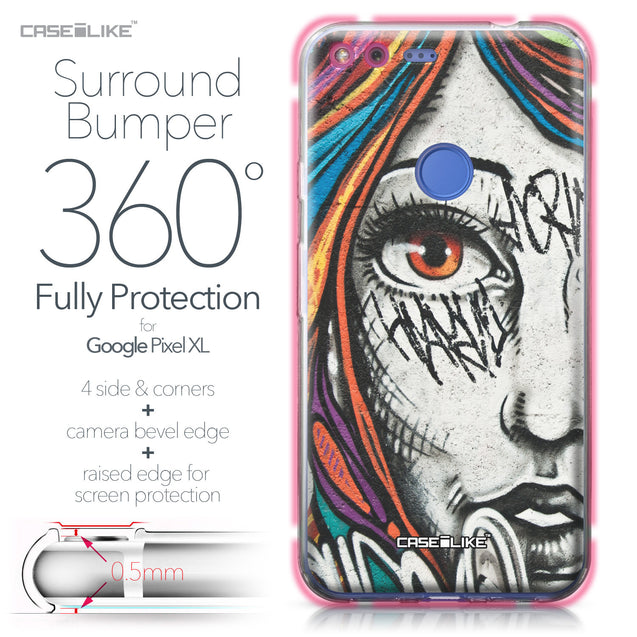 Google Pixel XL case Graffiti Girl 2724 Bumper Case Protection | CASEiLIKE.com