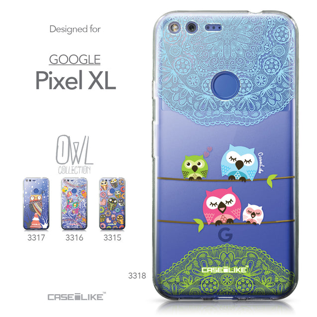 Google Pixel XL case Owl Graphic Design 3318 Collection | CASEiLIKE.com