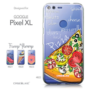 Google Pixel XL case Pizza 4822 Collection | CASEiLIKE.com