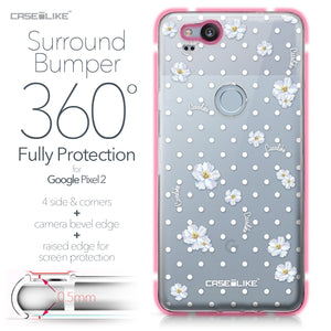 Google Pixel 2 case Watercolor Floral 2235 Bumper Case Protection | CASEiLIKE.com