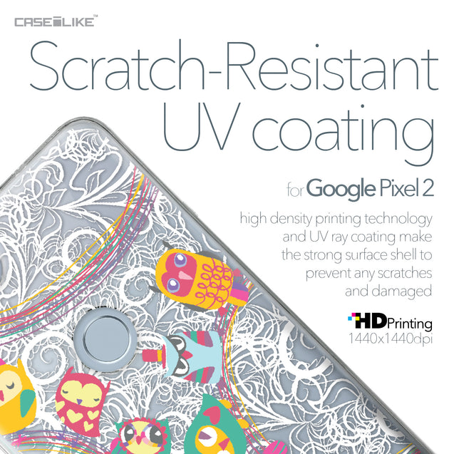 Google Pixel 2 case Owl Graphic Design 3316 with UV-Coating Scratch-Resistant Case | CASEiLIKE.com