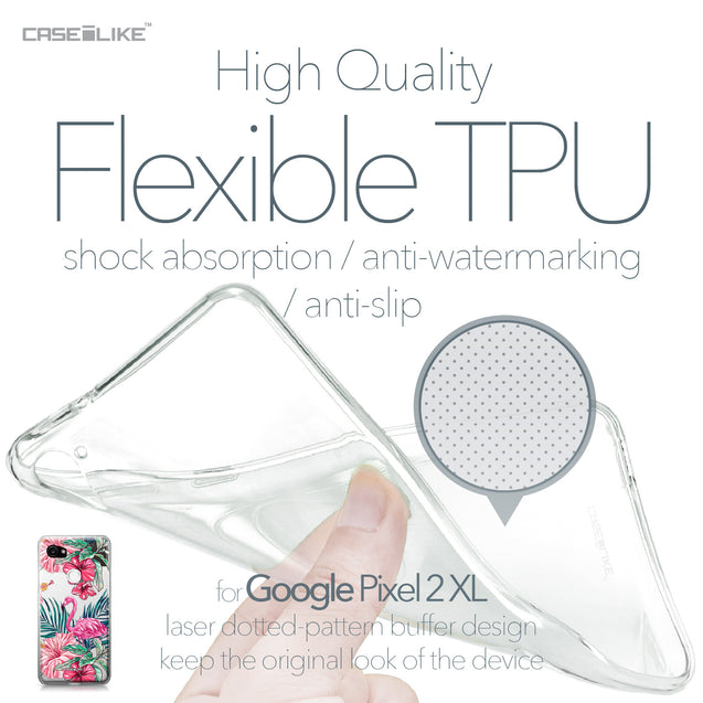 Google Pixel 2 XL case Tropical Flamingo 2239 Soft Gel Silicone Case | CASEiLIKE.com