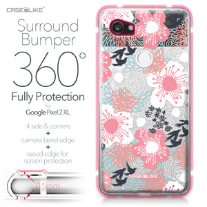Google Pixel 2 XL case Japanese Floral 2255 Bumper Case Protection | CASEiLIKE.com