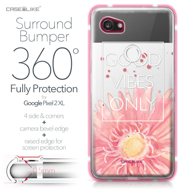 Google Pixel 2 XL case Gerbera 2258 Bumper Case Protection | CASEiLIKE.com