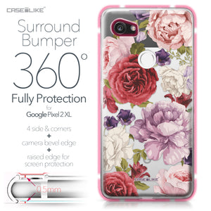 Google Pixel 2 XL case Mixed Roses 2259 Bumper Case Protection | CASEiLIKE.com