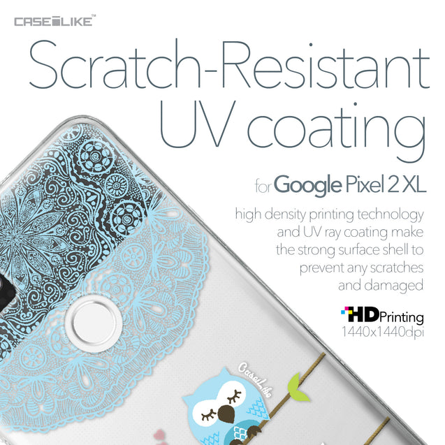 Google Pixel 2 XL case Owl Graphic Design 3318 with UV-Coating Scratch-Resistant Case | CASEiLIKE.com