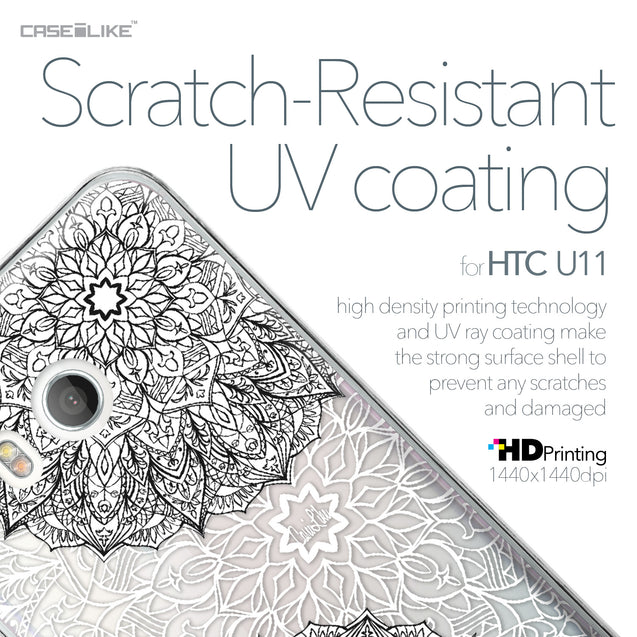HTC U11 case Mandala Art 2093 with UV-Coating Scratch-Resistant Case | CASEiLIKE.com