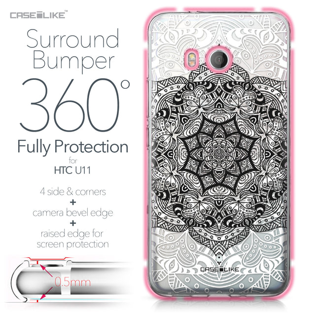 HTC U11 case Mandala Art 2097 Bumper Case Protection | CASEiLIKE.com