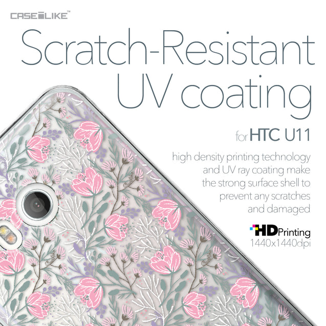 HTC U11 case Flowers Herbs 2246 with UV-Coating Scratch-Resistant Case | CASEiLIKE.com