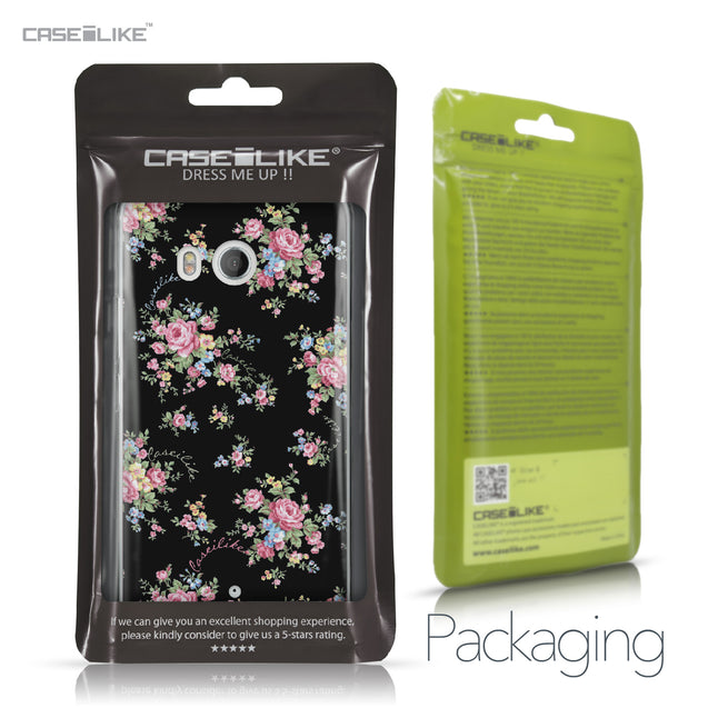 HTC U11 case Floral Rose Classic 2261 Retail Packaging | CASEiLIKE.com
