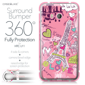 HTC U11 case Paris Holiday 3905 Bumper Case Protection | CASEiLIKE.com
