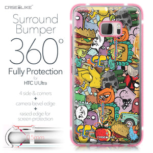 HTC U Ultra case Graffiti 2731 Bumper Case Protection | CASEiLIKE.com
