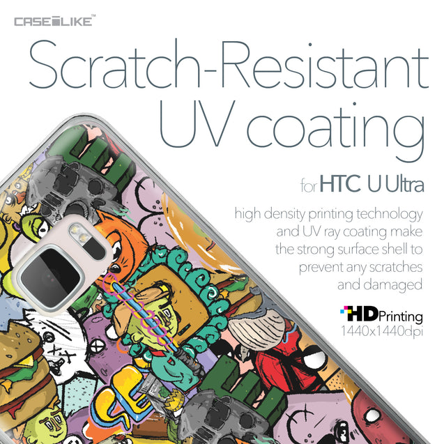 HTC U Ultra case Graffiti 2731 with UV-Coating Scratch-Resistant Case | CASEiLIKE.com