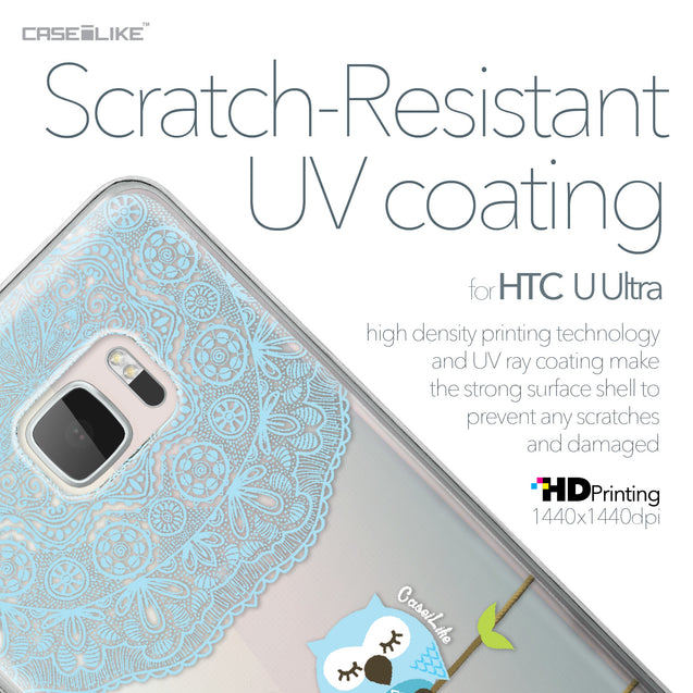 HTC U Ultra case Owl Graphic Design 3318 with UV-Coating Scratch-Resistant Case | CASEiLIKE.com