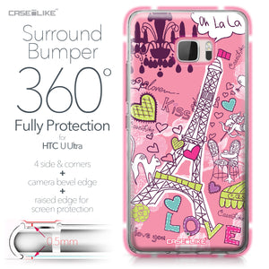 HTC U Ultra case Paris Holiday 3905 Bumper Case Protection | CASEiLIKE.com