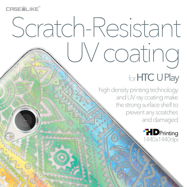 HTC U Play case Indian Line Art 2064 with UV-Coating Scratch-Resistant Case | CASEiLIKE.com
