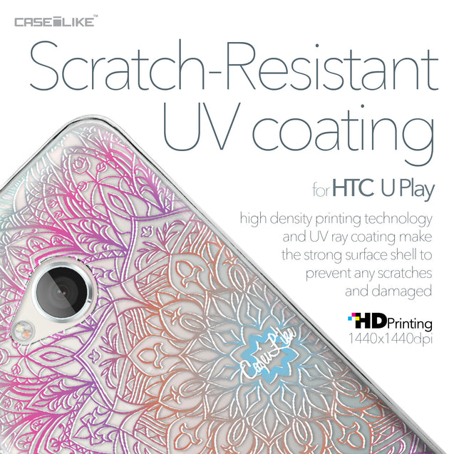 HTC U Play case Mandala Art 2090 with UV-Coating Scratch-Resistant Case | CASEiLIKE.com