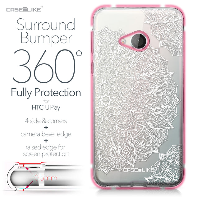 HTC U Play case Mandala Art 2091 Bumper Case Protection | CASEiLIKE.com