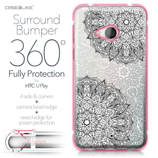 HTC U Play case Mandala Art 2093 Bumper Case Protection | CASEiLIKE.com