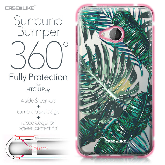 HTC U Play case Tropical Palm Tree 2238 Bumper Case Protection | CASEiLIKE.com