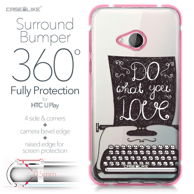HTC U Play case Quote 2400 Bumper Case Protection | CASEiLIKE.com