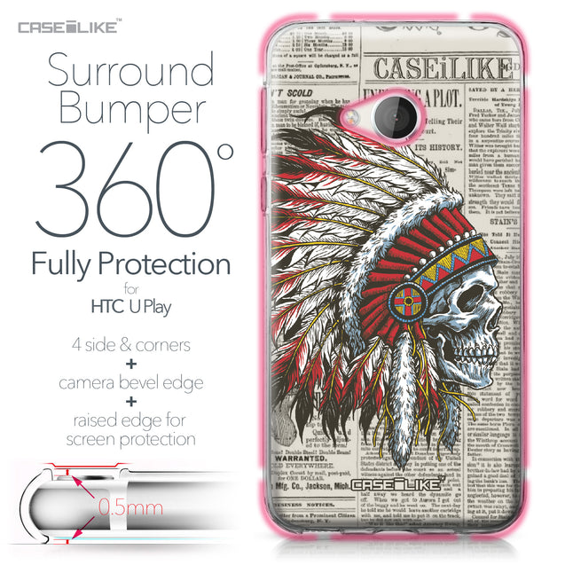 HTC U Play case Art of Skull 2522 Bumper Case Protection | CASEiLIKE.com