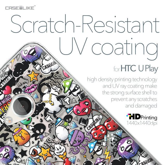 HTC U Play case Graffiti 2703 with UV-Coating Scratch-Resistant Case | CASEiLIKE.com