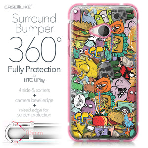 HTC U Play case Graffiti 2731 Bumper Case Protection | CASEiLIKE.com