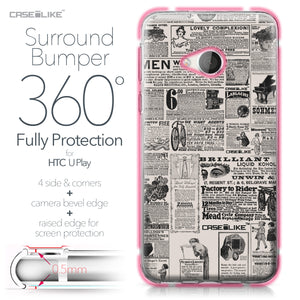 HTC U Play case Vintage Newspaper Advertising 4818 Bumper Case Protection | CASEiLIKE.com