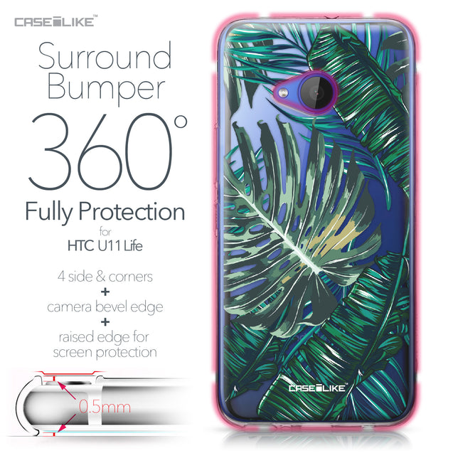 HTC U11 Life case Tropical Palm Tree 2238 Bumper Case Protection | CASEiLIKE.com