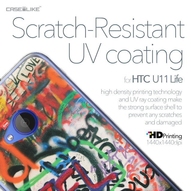 HTC U11 Life case Graffiti 2721 with UV-Coating Scratch-Resistant Case | CASEiLIKE.com