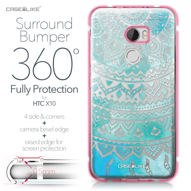 HTC One X10 case Indian Line Art 2066 Bumper Case Protection | CASEiLIKE.com