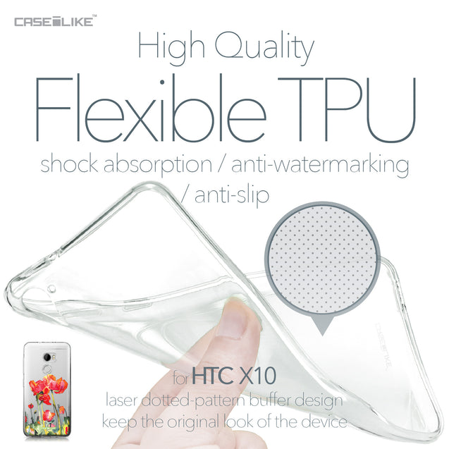 HTC One X10 case Watercolor Floral 2230 Soft Gel Silicone Case | CASEiLIKE.com