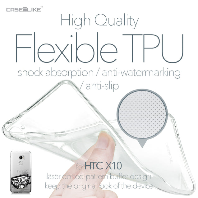 HTC One X10 case Quote 2402 Soft Gel Silicone Case | CASEiLIKE.com