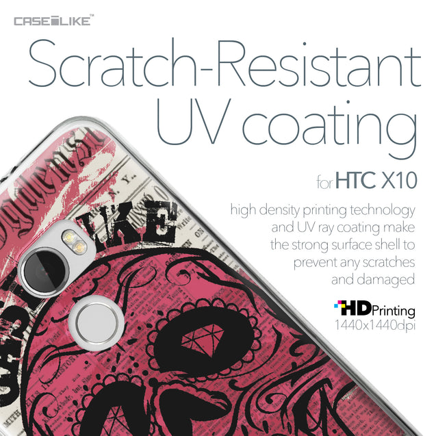 HTC One X10 case Art of Skull 2523 with UV-Coating Scratch-Resistant Case | CASEiLIKE.com